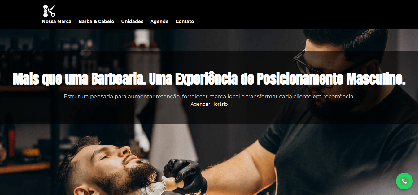 Projeto Site Institucional de Barbearia