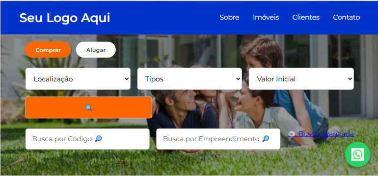 Site para imobiliária